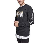 Mister Tee Herren Tupac Trust Nobody Crewneck Sweatshirt, Black, M