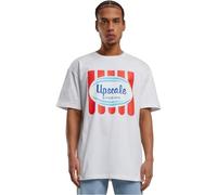 MT Upscale Men's Mt3217-ice Cream Heavy Oversize Tee T-Shirt, White, XS Große Größen Tall