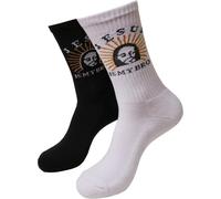 Mister Tee Jesus is My Bro Socks 2-Pack Socks Unisex 2 Pack Writing