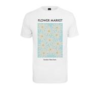 Mister Tee Ladies Flower Market T-Shirt Women Top Cotton Flowers