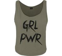 Mister Tee Ladies GRL PWR Tank Top Girl Power Print Wash