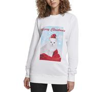 Mister Tee Ladies Pullover - Merry Christmas Cat
