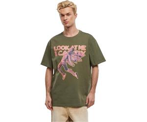 Mister Tee Look Oversize Tee, Olive, XXL