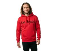 Mister Tee Los Angeles Wording Hoodie Red S Men