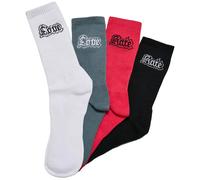 Mister Tee Love Hate Long Socks 4 Pairs