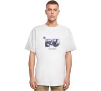 Mister Tee Male Collarless T-Shirt, White, L, White, L