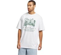 Mister Tee Male Collarless T-Shirt, White, M, White, M