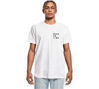 Mister Tee Men's Mt1144-never On Time Tee T-Shirt, White, XL