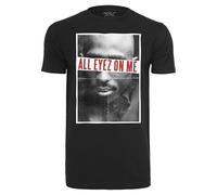 Mister Tee Herren T Shirt Kurzarm 2Pac All Eyez On Me Black, XS