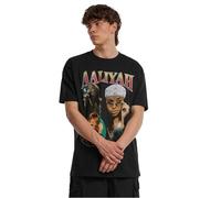 Mister Tee Mens Aaliyah Retro Oversize T-Shirt, Black, XL UK