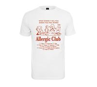 Mister Tee Men's Allergic Club Tee T-Shirt, White, M
