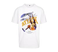 Mister Tee Men's Attack Player Oversize Tee T-Shirt, White, S