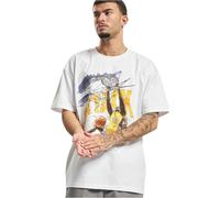 Mister Tee Men's Attack Player Oversize Tee T-Shirt, White, XS