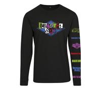 Mister Tee Men's Beastie Boys Logo Longsleeve T-Shirt, Black, S