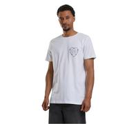 Mister Tee Men's Burning Hearts Tee White M T-Shirt, M