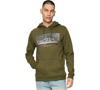Mister Tee Men's Can't Hang with Us Hoody Hooded Sweatshirt, Olive, S