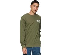 Mister Tee Men's Cash Only Crewneck Sweatshirt, Olive, S