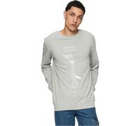 Mister Tee Men's Depresso Crewneck Sweatshirt, Grey, S Plus