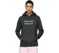 Mister Tee Men's Depresso Hoody Hooded Sweatshirt, Charcoal, XS