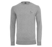 Mister Tee Men's Easy Sign Crewneck Sweatshirt, Grey, XL