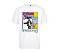 Mister Tee Men's Eazy-e Rap Magazine Oversize Tee T-Shirt, White, S Plus Tall