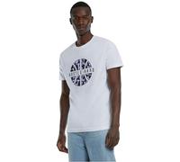 Mister Tee Men's Hustle Hard T-Shirt, 100% Cotton, White, M