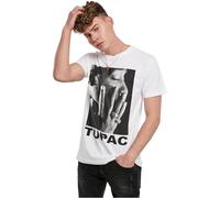 Mister Tee Men's Herren Tupac Profile Tee White, 4XL T-Shirt