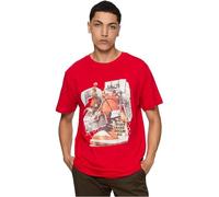 Mister Tee Men's Herren Vintage Ballin Tee Cityred, S T-Shirt, S