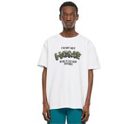 Mister Tee Men's Home Heavy Oversize Tee, White, XXL