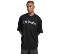 Mister Tee Men's Los Angeles Wording New Huge Tee Black, L T-Shirt, L
