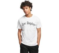 Mister Tee Men's Los Angeles Wording Tee T-Shirt, White, XXL