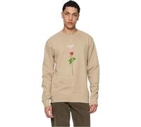 Mister Tee Men's Lost Youth Rose Crewneck Sweatshirt, Darksand, M