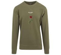 Mister Tee Men's Lost Youth Rose Crewneck Sweatshirt, OLIVE,