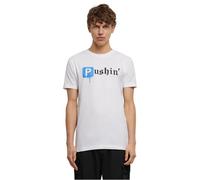 Mister Tee Men's Pushin P Tee T-Shirt, White, L