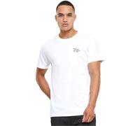 Mister Tee Men's Mt2716-Penne Va Bene Tee Emb T-Shirts, White, XL