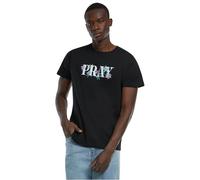 Mister Tee Men's Mt2773-Flower Pray Tee T-Shirt, Black, XS