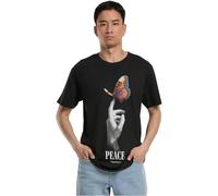 Mister Tee Men's Mt2775-Peace Butterfly Tee T-Shirt, Black, M