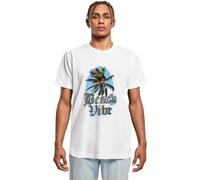 Mister Tee Men's Mt2805-Beach Vibe Tee T-Shirts, White, S