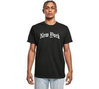 Mister Tee Men's Mt3070-New York Wording Tee T-Shirt, Black, XS