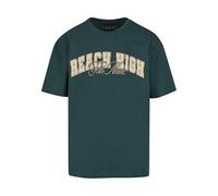 Mister Tee Men's Mt3854-reach High Fear None Oversize Tee T-Shirt, Bottle Green, XS