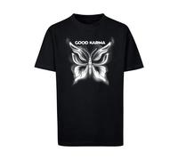 Mister Tee Men's Mtk291-good Karma Butterfly Tee T-Shirt, Black, 146-152