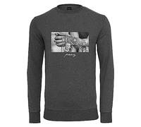 Mister Tee Men's Pray 2.0 Crewneck Sweatshirt, Charcoal,