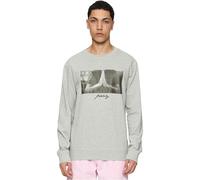 Mister Tee Men's Pray Crewneck Sweatshirt, Grey, S