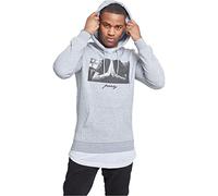 Mister Tee Men's Pray Hoody, Heather Grey, 5XL