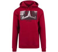 Mister Tee Men's Pray Hoody, Ruby, L