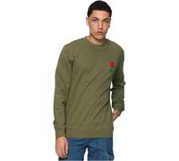 Mister Tee Men's Rose Crewneck Sweatshirt, Olive, L