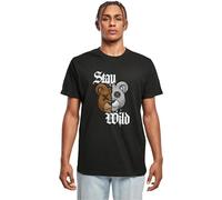 Mister Tee Men's Mt2832-Stay Wild Tee T-Shirts, Black, S