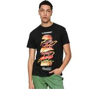 Mister Tee Men's Mt2514-A Burger Tee T-Shirt, Black, XS