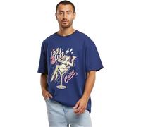 MT Upscale Men's Mt3459-lady Luck Oversize Tee T-Shirt, Dark Blue, M