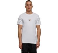 Mister Tee Men's T-Shirt Skull Bear Tee, 100% Cotton, White, 5XL, XXXXX-Large